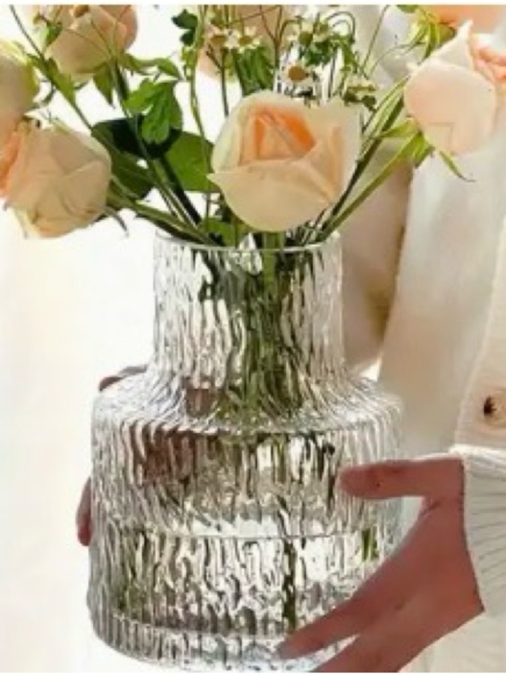 Glass Textured Vase
